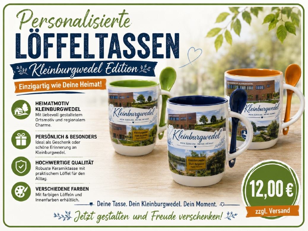 Löffeltassen mit Ortsbezug