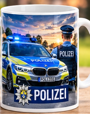 Polizei-Motivtasse
